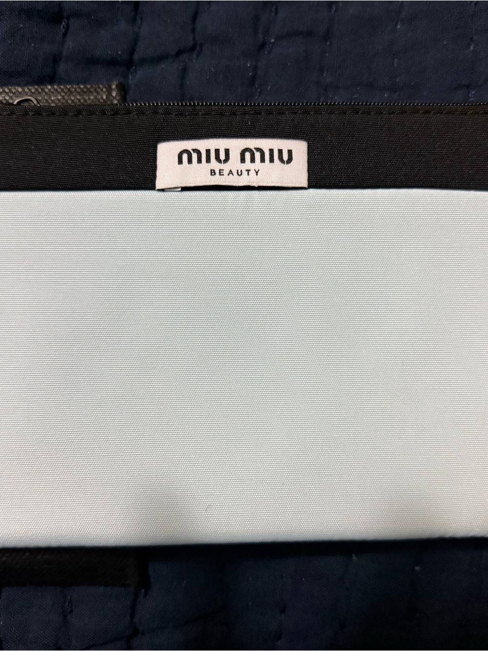 Miu Miu Light Blue Cosmetic Pouch
